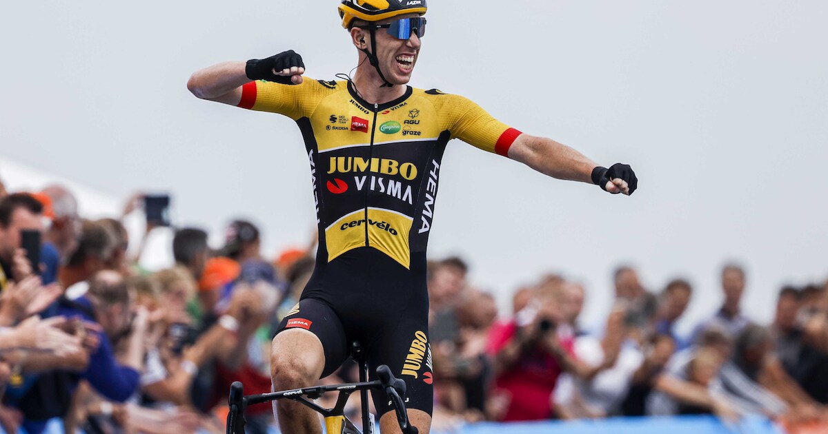 Traje de ciclismo Jumbo Visma 2018 usado por Pascal Eenkhoorn