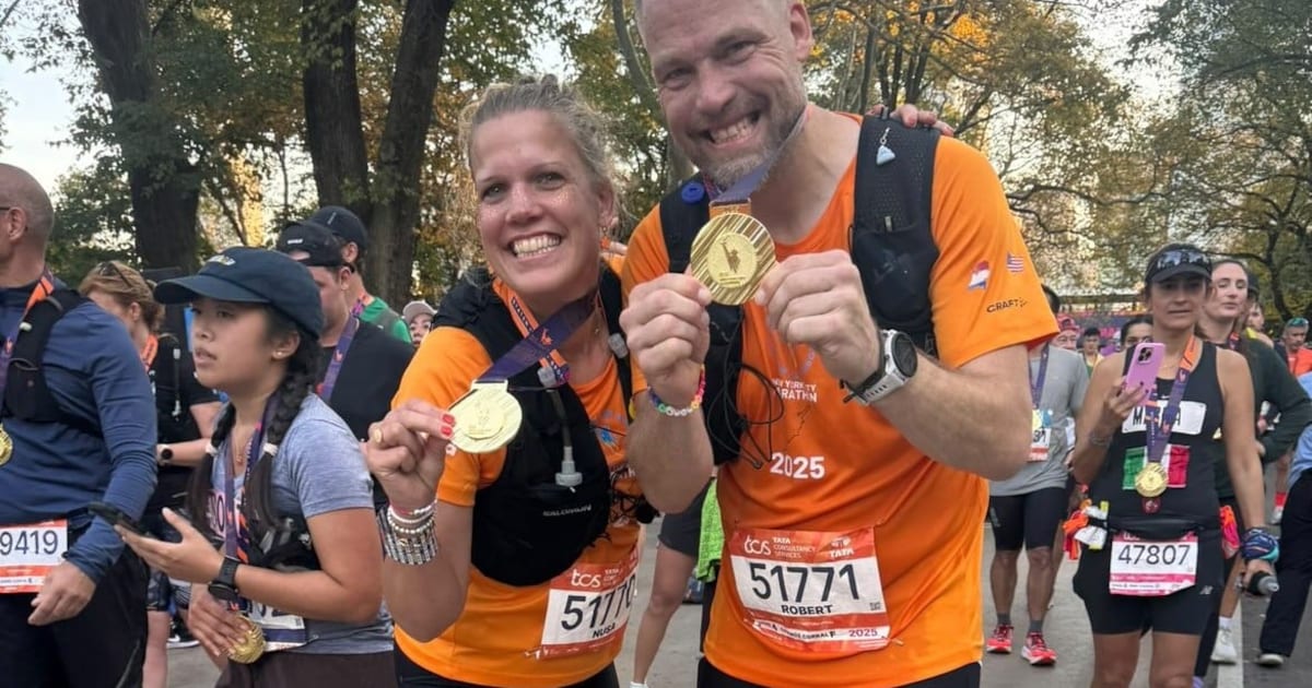 Nusa en Robert liepen de NYC Marathon: 'Dit overtreft alles'