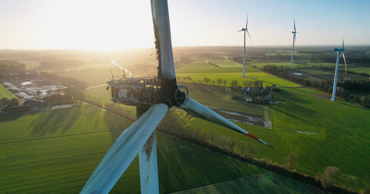 Afgebrande windmolen bij Losser zou worden vervangen | Regio | Tubantia.nl