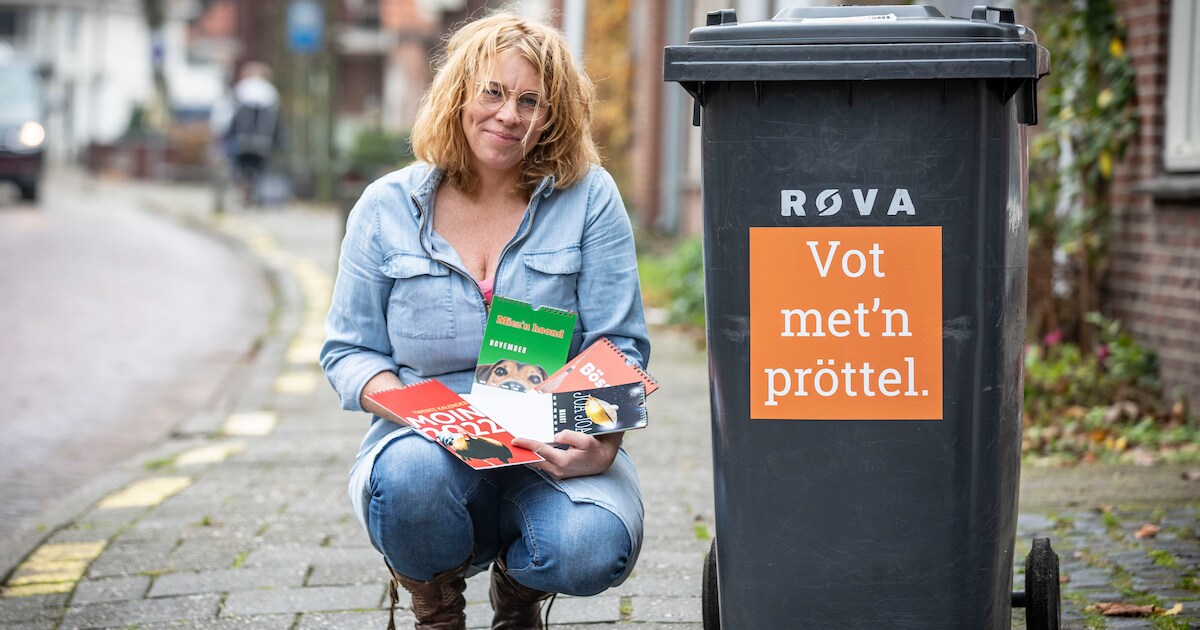 Audrey uit Vasse maakt tweede kalender vol spreuken in het plat: ‘As Twentse he’j ze gewoon in de ko