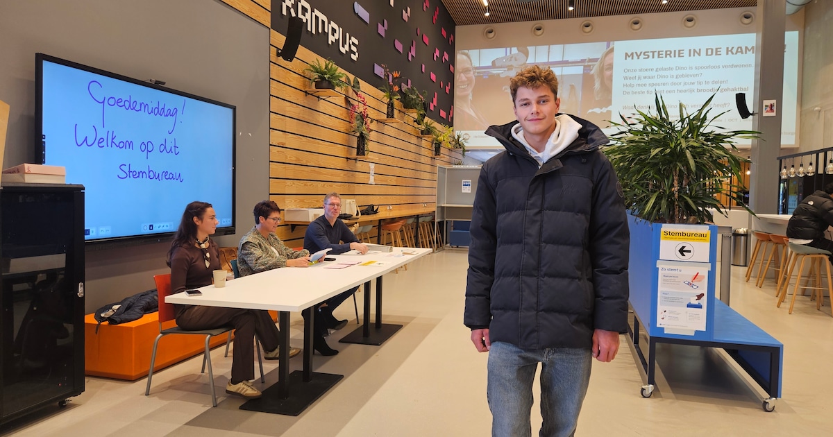 Nieuw stemlokaal in Rijssen: Klas uit en dan stemmen