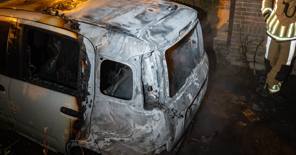 Harde knallen wekken buurt: geparkeerde auto uitgebrand in Deventer