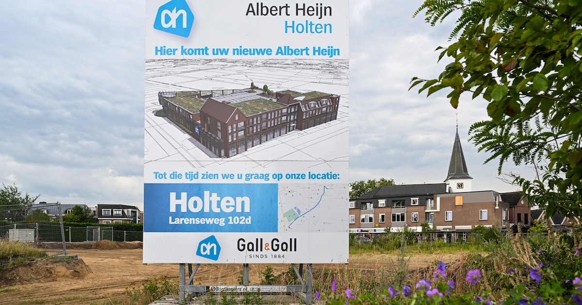 Bouw nieuwe Albert Heijn in Holten schuift op naar oktober, opening nog onzeker