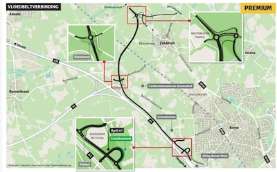 Ruim 100 miljoen euro duurder: kosten nieuwe rondweg in Twente veel groter dan gedacht