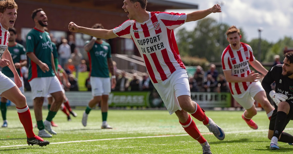 De laatste wedstrijd in het amateurvoetbal leverde nog een groot feest op