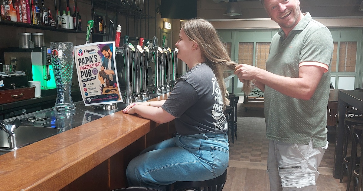 Vaders leren vlechten bij Papas Paardenstaart Pub in Achterhoek
