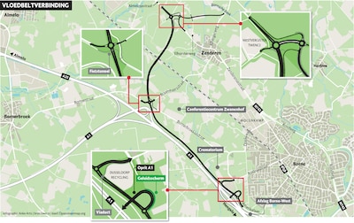Veel duurdere weg ‘Vloedbelt’ is ruimtelijk wanbeleid