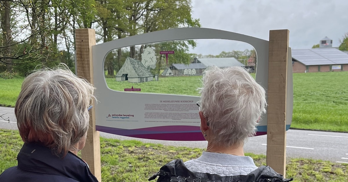 Doorkijkvenster in Luttenberg geeft beeld van het landschap rond 1800
