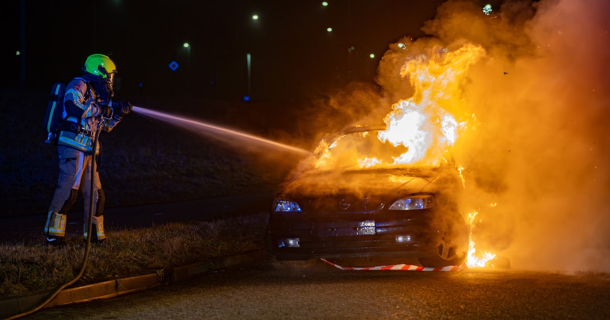 Auto zwaar beschadigd door nachtelijke brand in Deventer