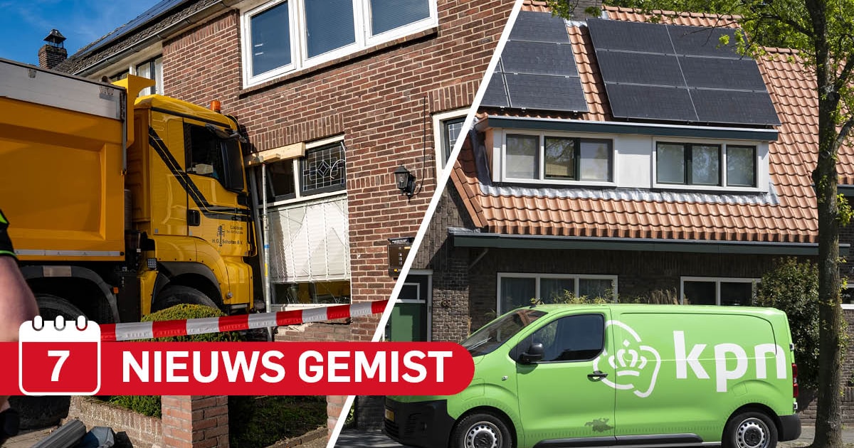 Gemist? Vrachtwagen knalt op woning in Goor & Waarom KPN trouwe monteur uit Hengelo ontsloeg