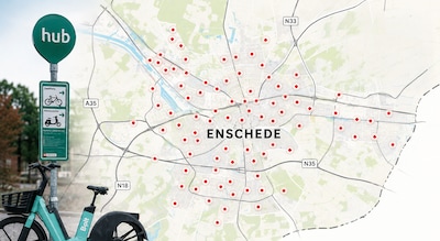 200 hubs voor 150 deelfietsen: hoe de grote belofte van deelvervoer in Twente stilviel