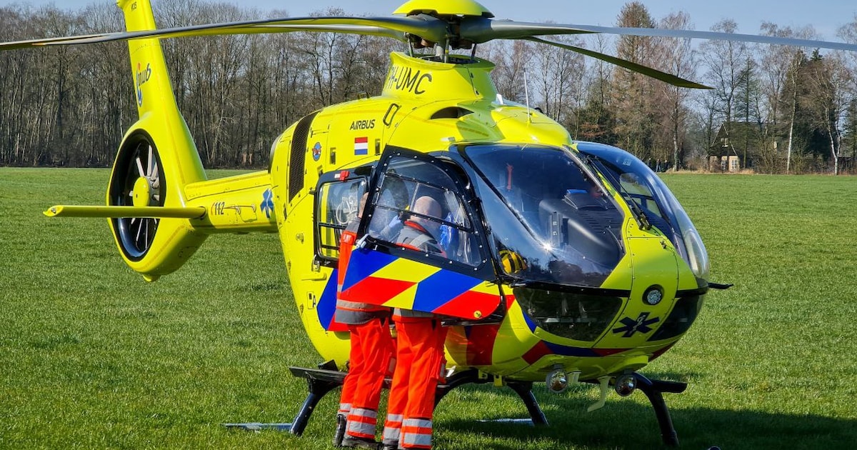 Persoon valt uit boom in Glane-Beekhoek, traumahelikopter opgeroepen