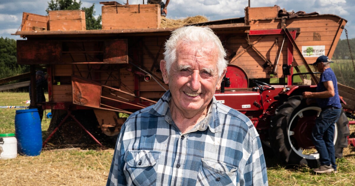 Dorus (84) redde een oude landbouwmachine van de brandstapel: ‘Zo mooi dat we er nog mee kunnen werk