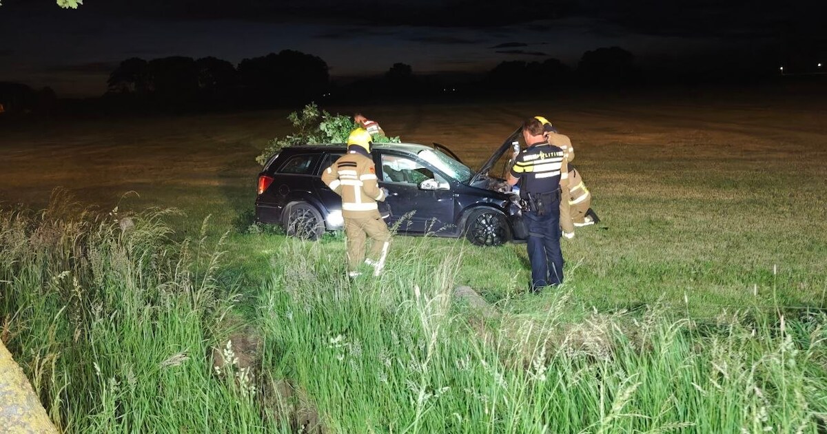 Flinke schade na eenzijdig ongeluk op Engbergseweg in Voorst