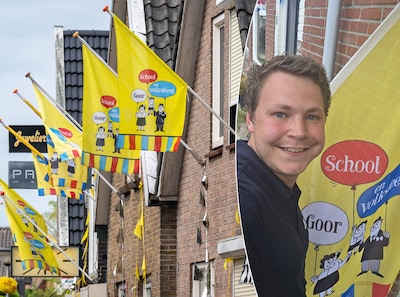 Deze oud-Gorenaren laten zelfs buiten Twente de gele Schoolfeestvlag wapperen: ‘Het zit echt in mijn bloed’