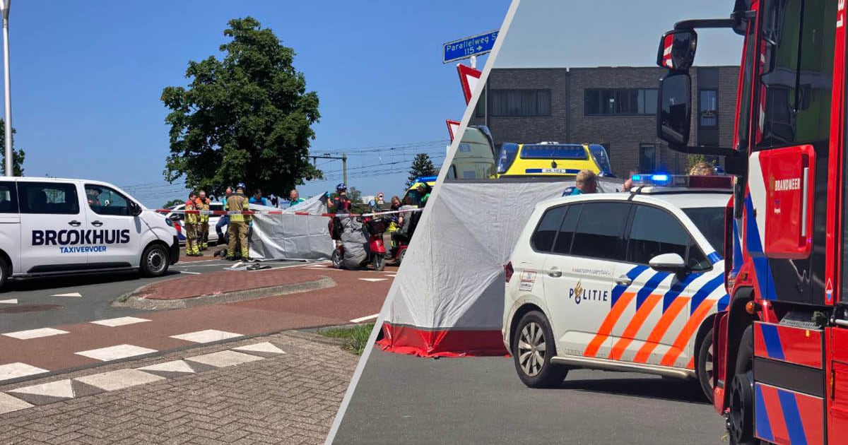 Ernstig ongeluk in Hengelo: trauma-arts met slachtoffer mee naar ziekenhuis.