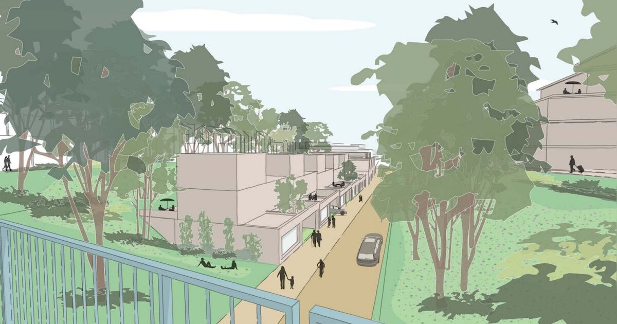 Ingegraven weg moet een prachtig park worden; gemeente koerst af op een miljoenentekort