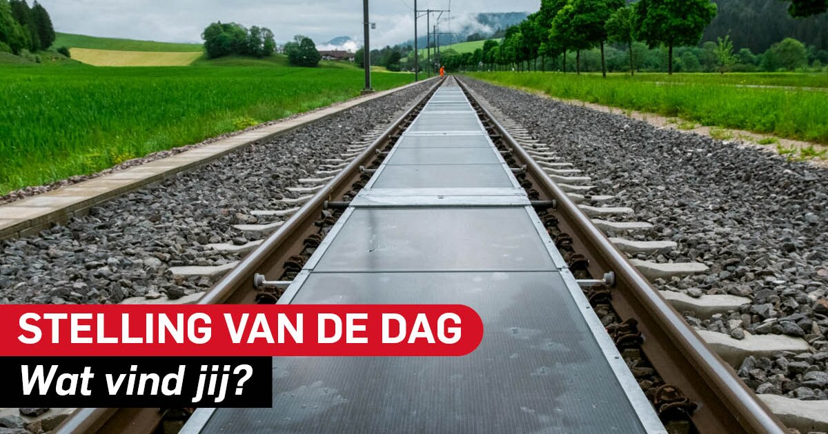 Stelling | Zonnepanelen tussen de treinrails zijn voor Nederland ook ...