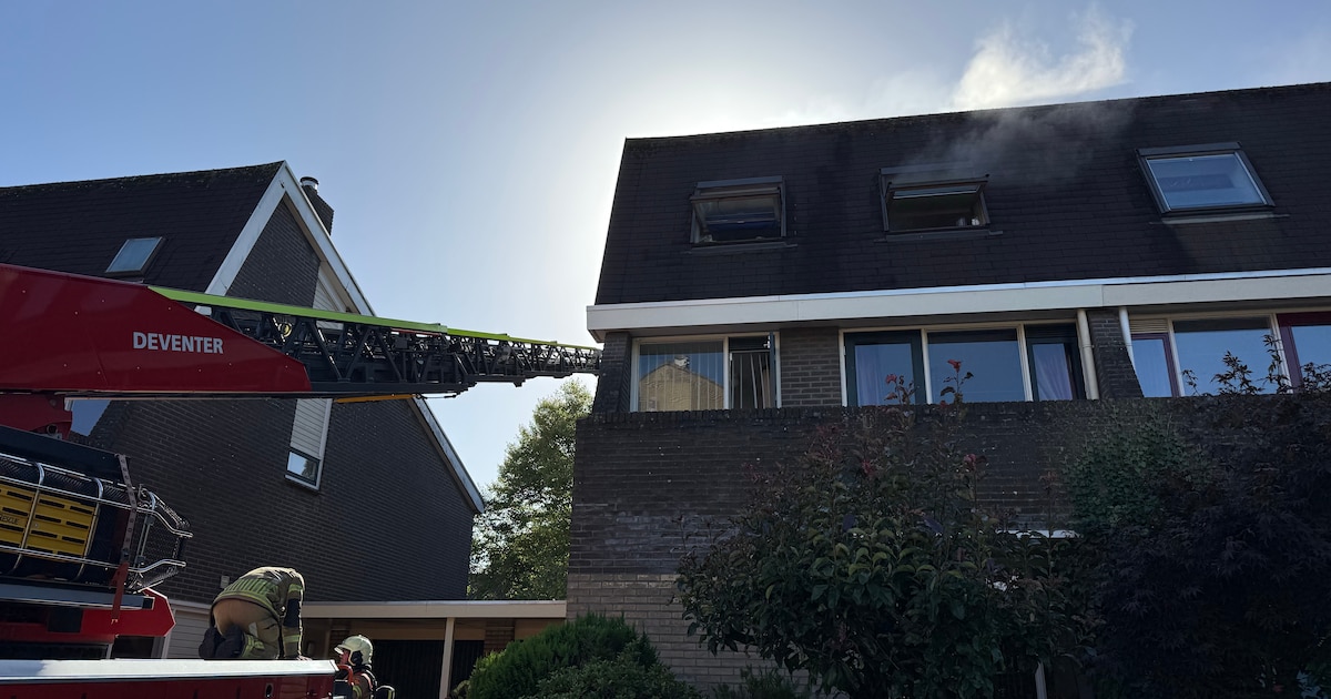 Wasdroger vliegt in brand in woning in Deventer