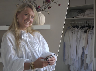 Het meisje uit Borne dat alleen maar wit draagt: ‘Ik ging viraal omdat ik één lichtblauwe broek aant