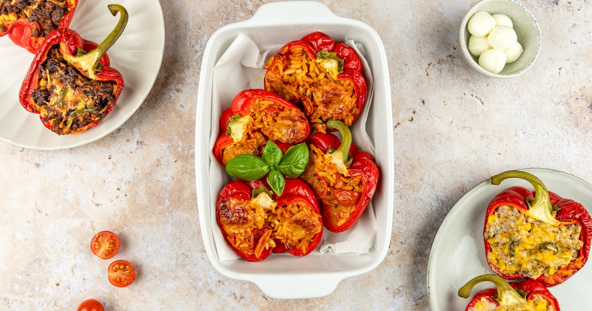 Wat Eten We Vandaag: Gevulde paprika caprese | Koken &amp; Eten | tubantia.nl