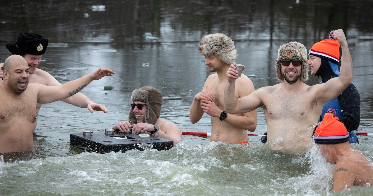 Nieuwjaarsduik Lievelde: Je moet het een keer gedaan hebben