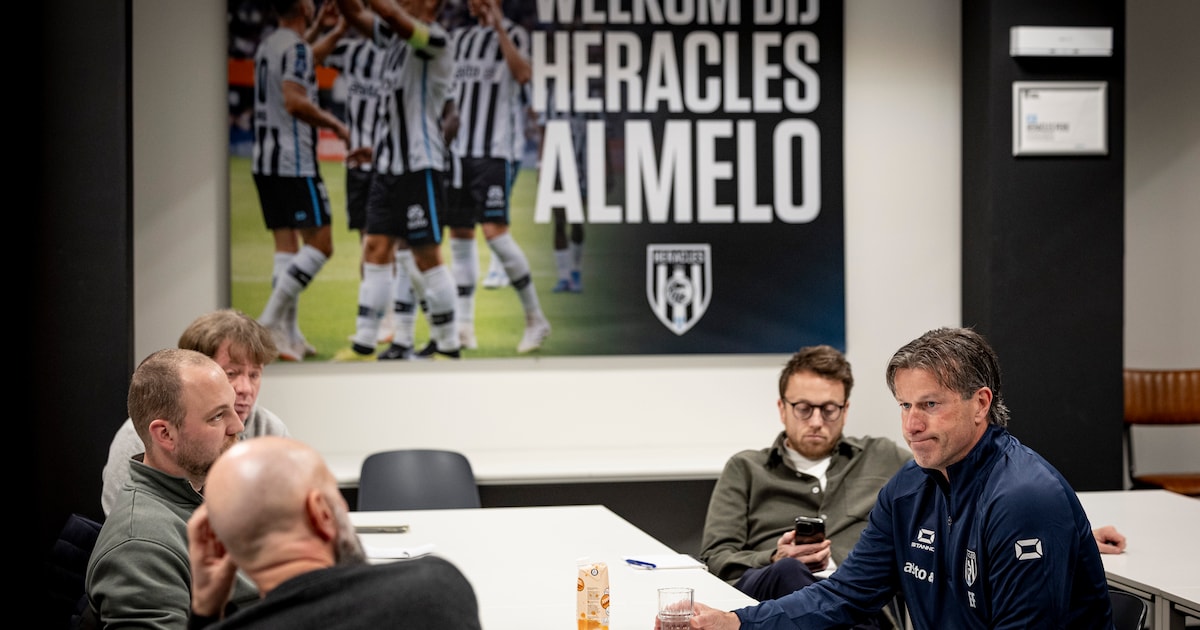 De eerste werkdag van Ernest Faber bij Heracles Almelo zit er op