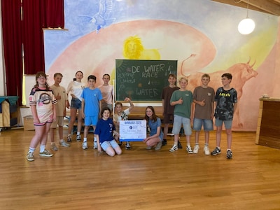 Groep 8 van De Vrije School Almelo wint Twentse Water Race met 168 duurzame acties