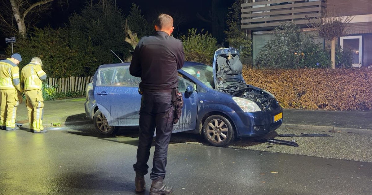 Auto in Oldenzaal vliegt in brand, buurtbewoner hoort verdachte geluiden