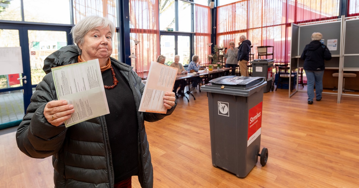Boekeloërs stemmen twee keer: ‘De roze hier en de groene daar’