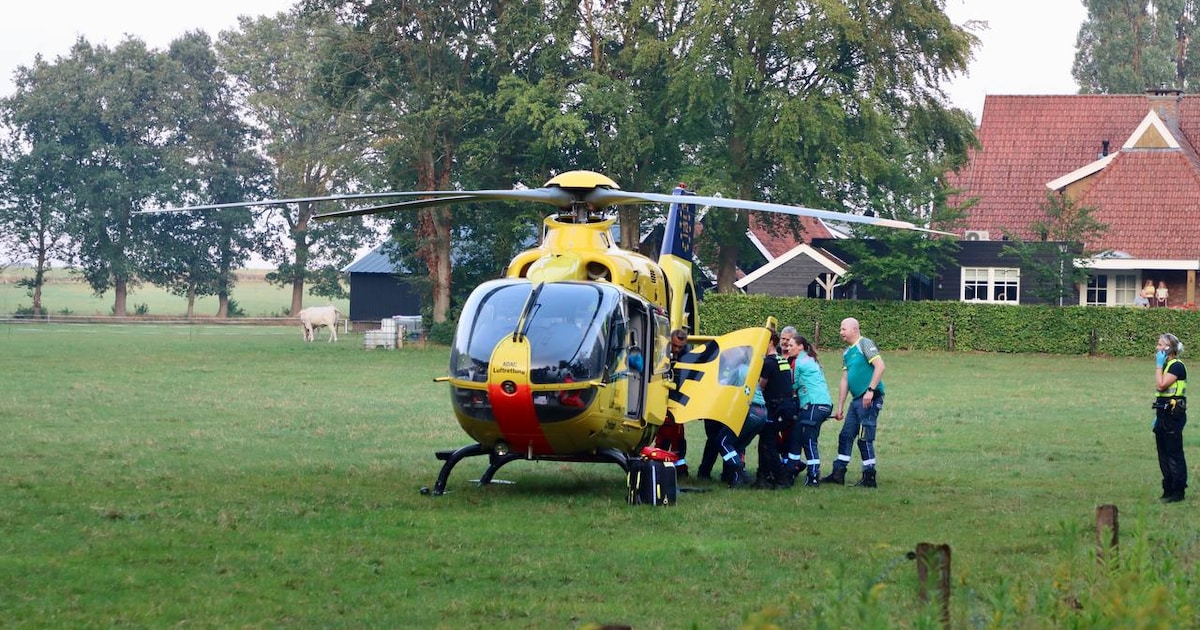 Fietser ernstig gewond na val in Nutter, traumahelikopter ingezet