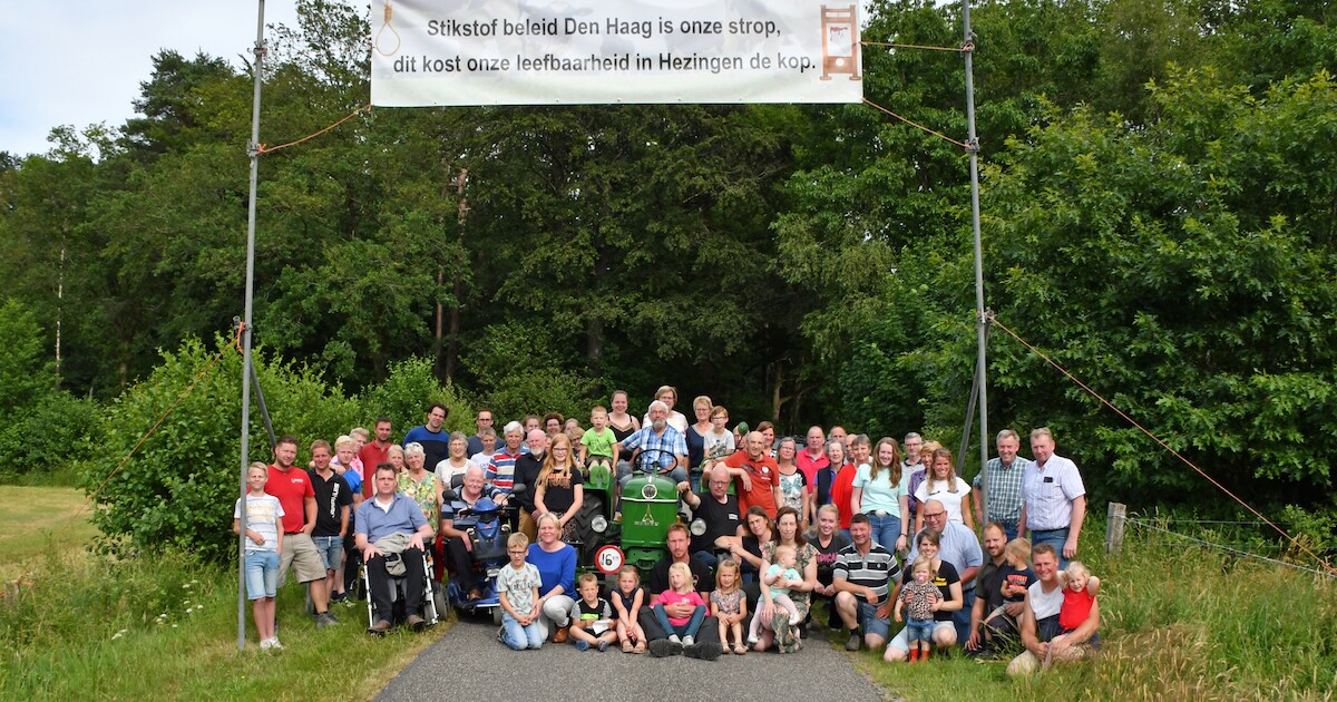 Buurtschappen Hezingen en Hanstéhook zijn zich rot geschrokken van stikstofplannen: ‘Dit is een dood