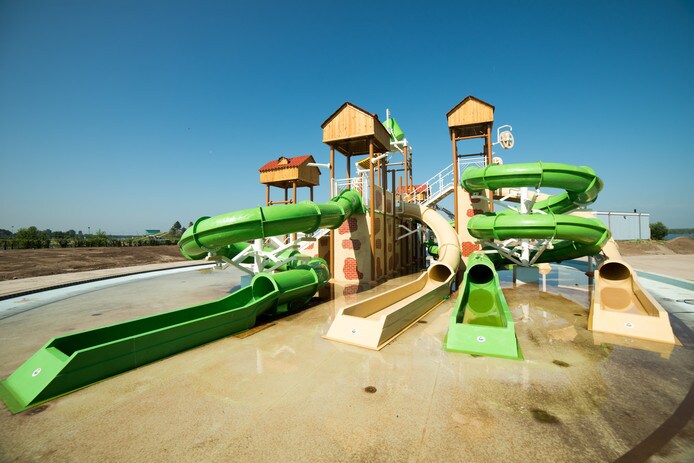 Het nieuwe waterpark van het Dolfinarium in Harderwijk.