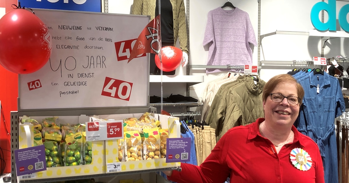 Robijnen jubileum voor ‘HEMA-Ingrid’