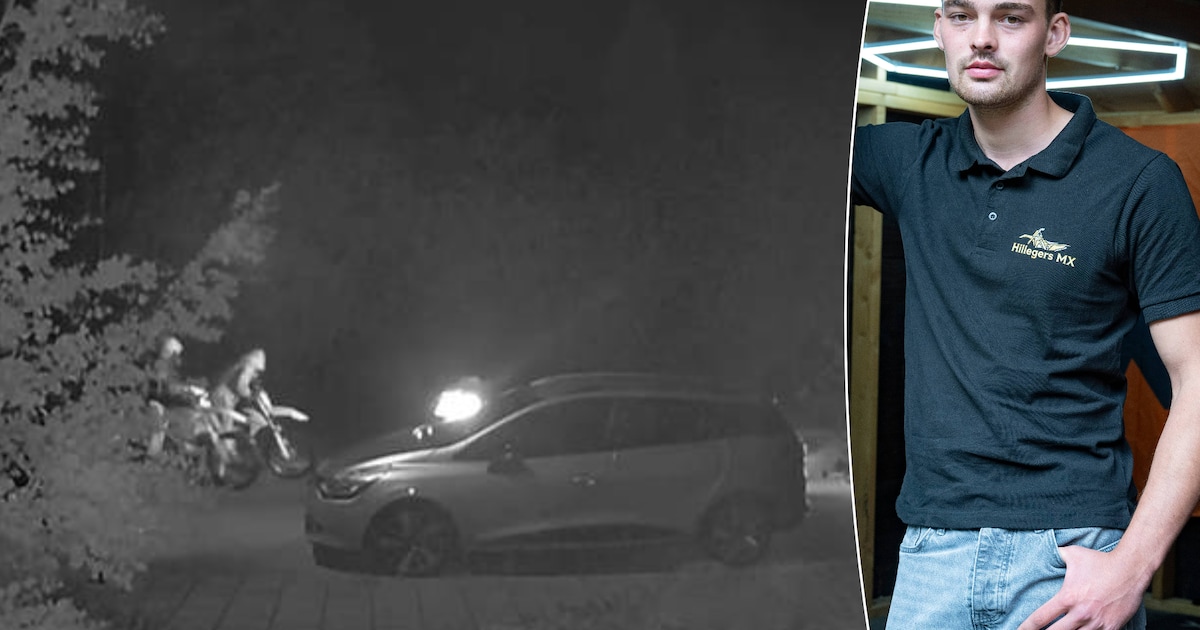 Dag na brutale kraak in Borculo weer alle crossmotoren gestolen: nieuwe beelden tonen nachtelijke vl