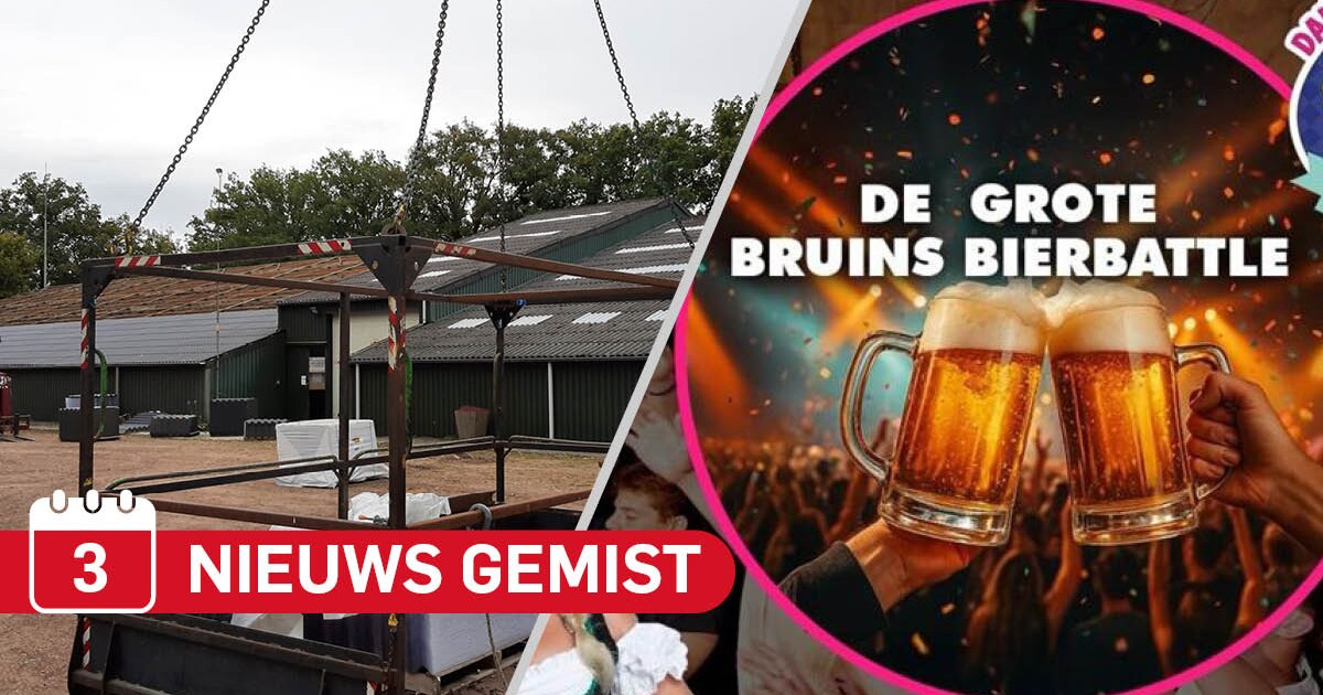 Gemist? Man valt door lichtplaat op dak van manege Haarle & verontwaardiging over bierdrinkwedstrijd