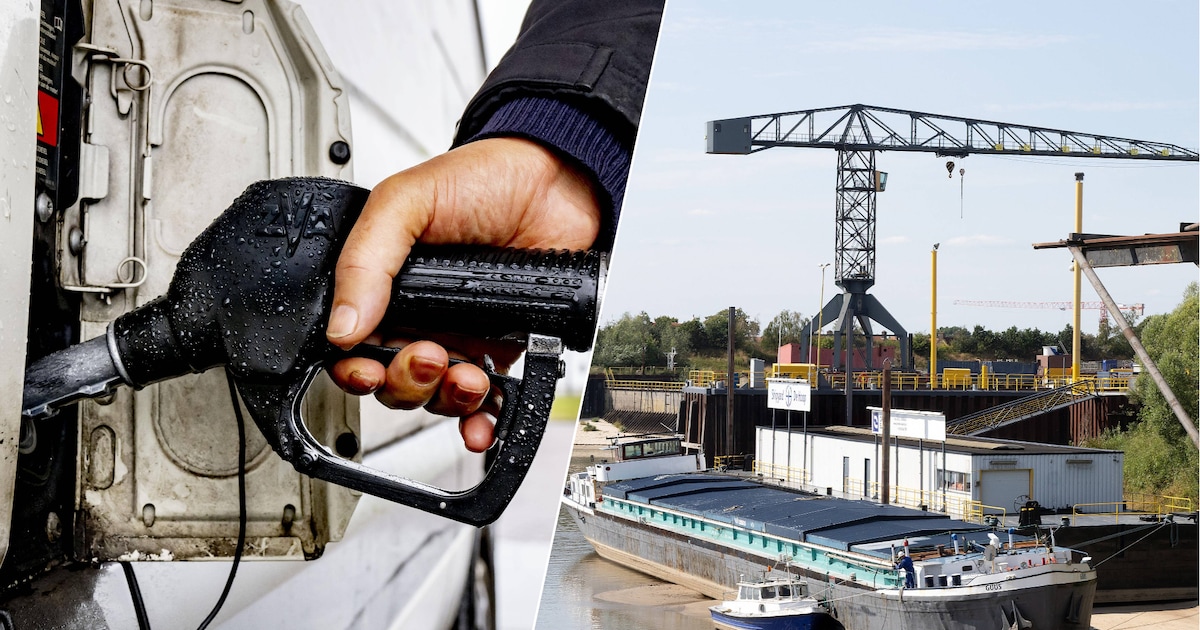 Door de lage waterstand in de rivieren betaal jij straks meer voor een liter benzine