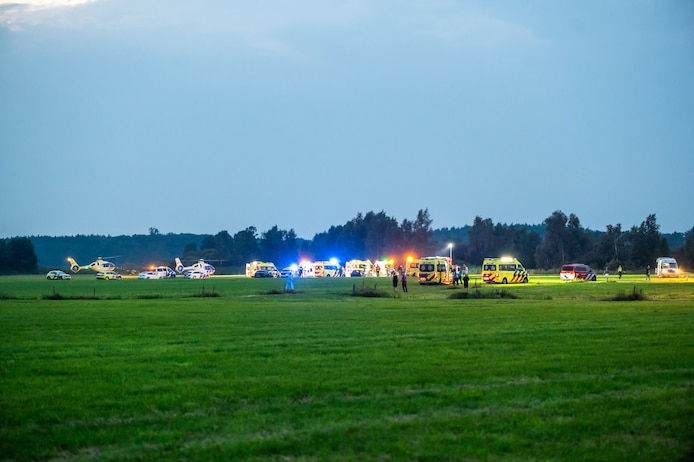 De hulpdiensten kwamen massaal ter plaatse. 