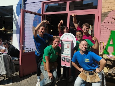 Geen snoep, maar minikunstwerkjes uit deze machine in Enschede