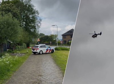 Grote klopjacht in Albergen na beroving: politiehelikopter ingezet