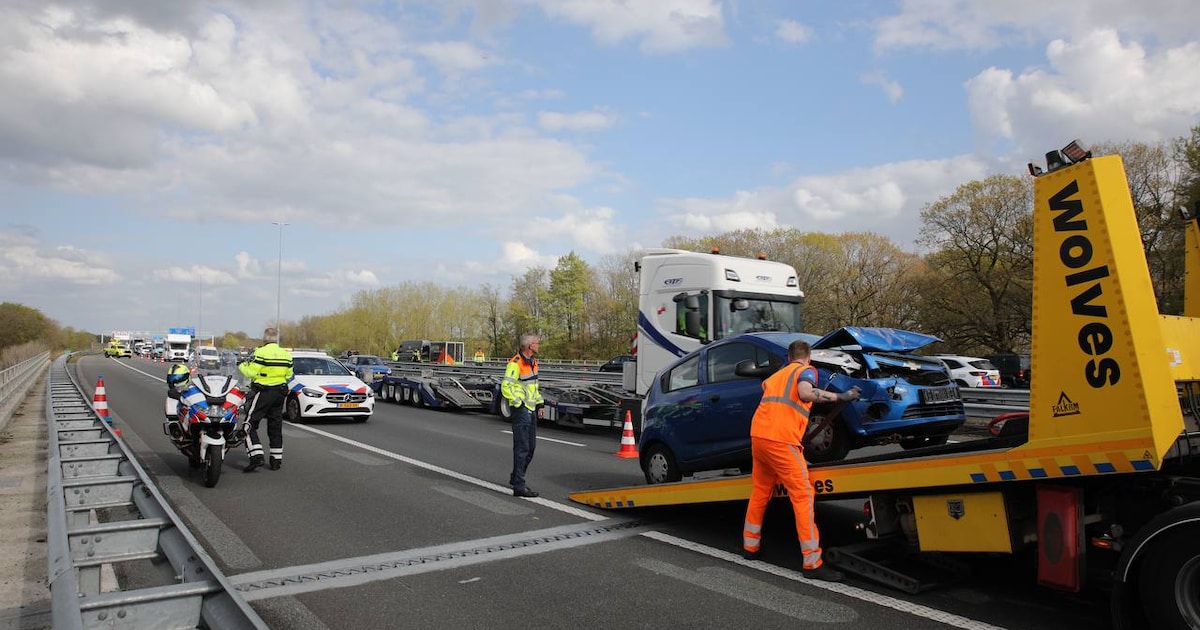 Twee ongevallen op de A1 bij Apeldoorn-Zuid zorgen voor vertraging