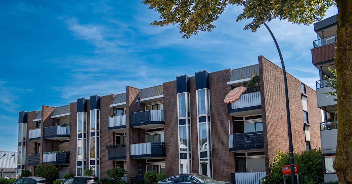 Bewoners van appartementen in Hengelo lijnrecht tegenover over... een kozijn