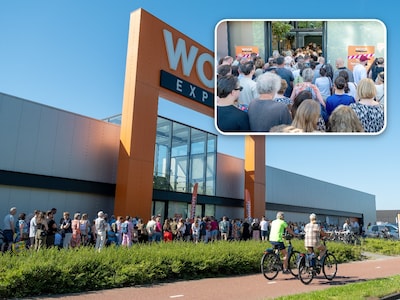 Ongekende drukte bij deze woonwinkel: mensen staan uren in de rij voor korting tot 70 procent