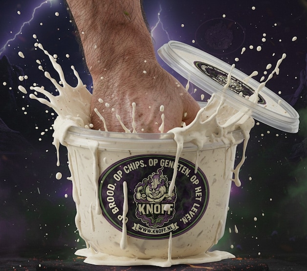 Deze knoflooksaus uit Twente slaat zo hard in dat een van de vrienden ...