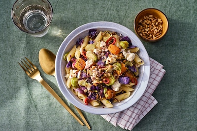 Wat Eten We Vandaag: Baked feta pasta wintergroente