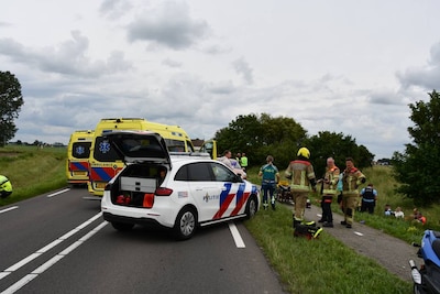 Meerdere gewonden bij ernstig ongeluk tussen auto en fietser