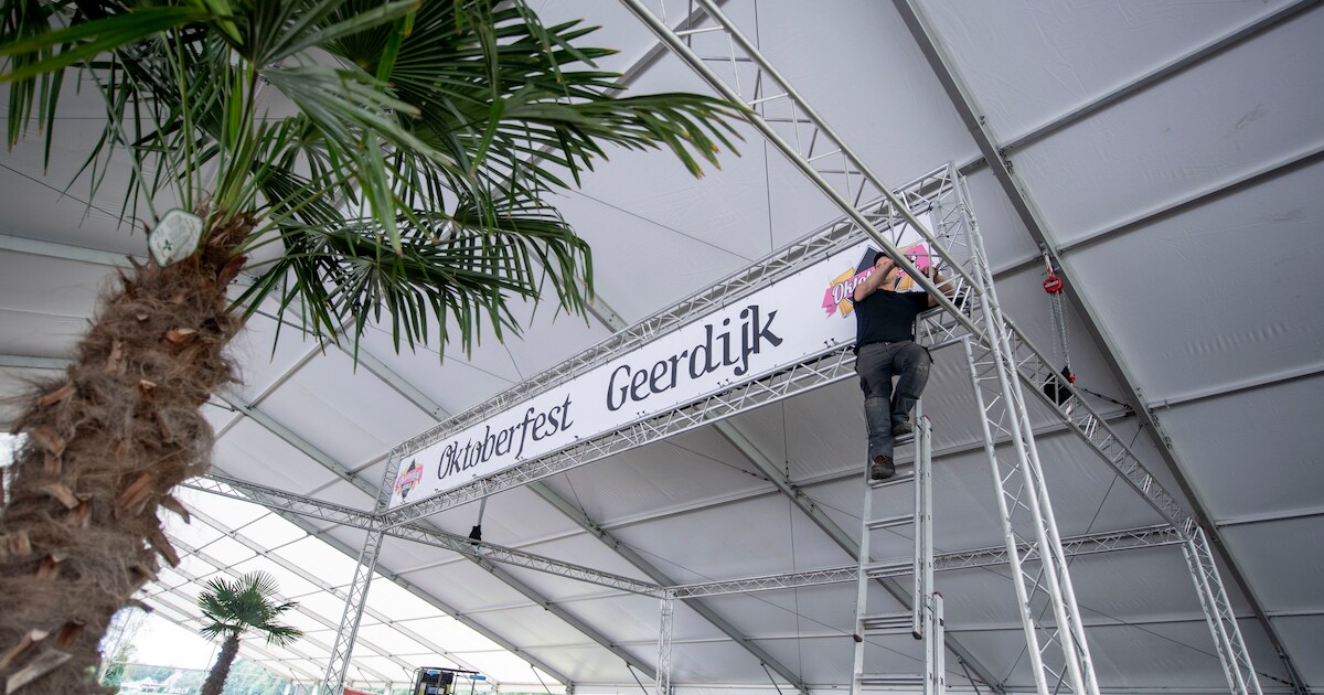 Ineens kan het Oktoberfest in Geerdijk tóch doorgaan en dus wacht er een flinke klus