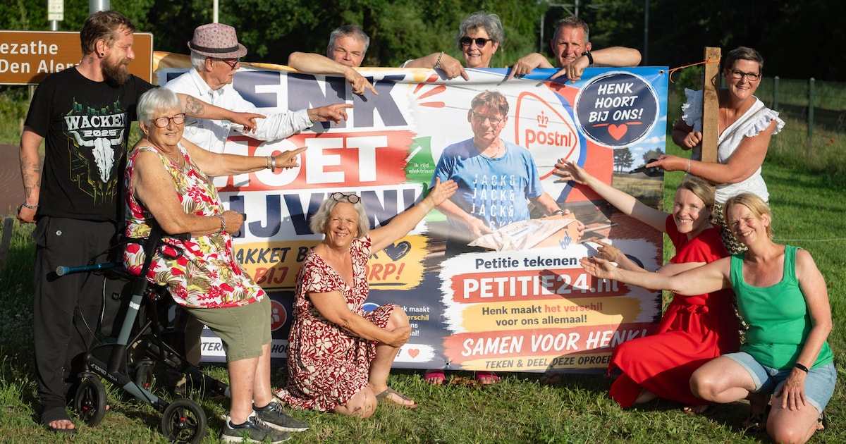 Sallands dorpje strijdt voor behoud van geliefde pakketbezorger: ‘Henk doet nog veel meer’
