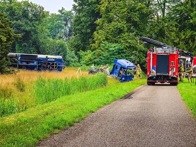 Ernstig ongeluk met vrachtwagen in Delden: N346 deels afgesloten